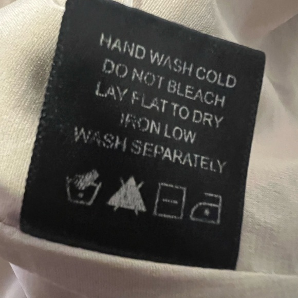 NBD X REVOLVE champagne long sleeve tie-front Imogen top Size XL - Picture 9 of 11